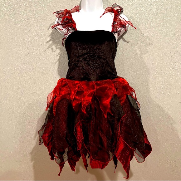 Dresses Dark Angel Halloween Corset Dress With Detachable Wings